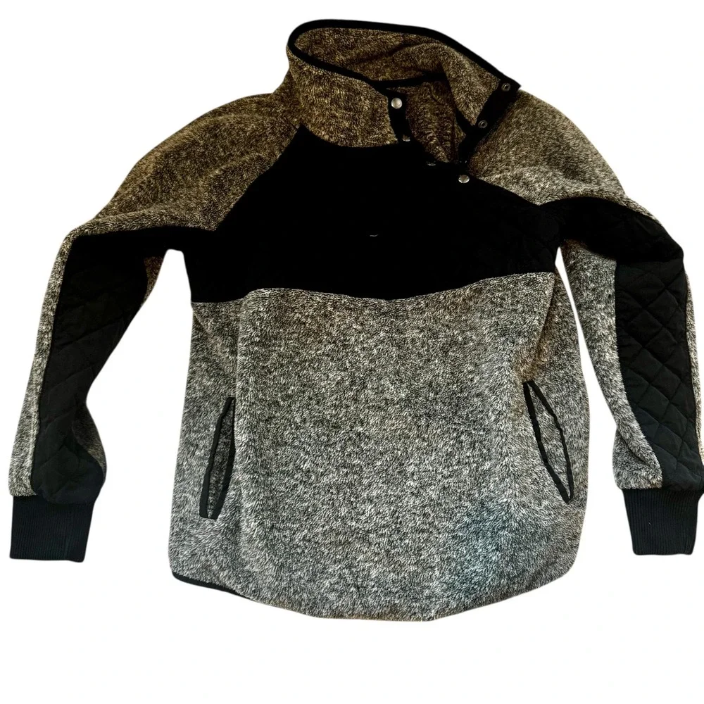 Abercrombie & Fitch Men's Sherpa‎ Fleece Snap Pullover